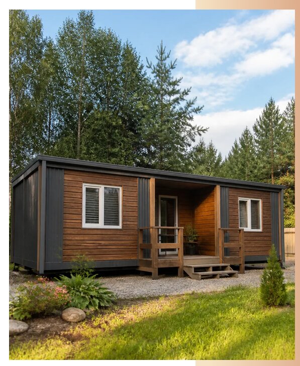 Дачный домик из двух бытовок в Саянске по цене от 356090 р. | БытовкаПрофи-Сск